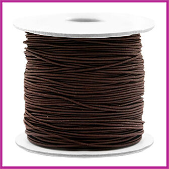 Gekleurd elastisch draad &Oslash;0,8mm per meter Dark brown