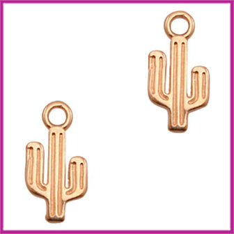 DQ metaal bedel cactus Rosegold