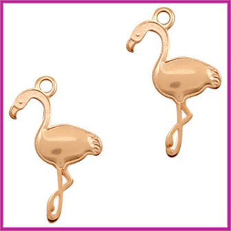 DQ metaal bedel flamingo Rosegold