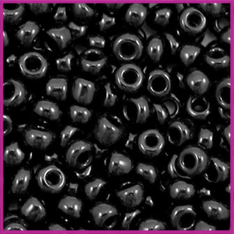 Rocailles 6/0 (4mm) Onyx black