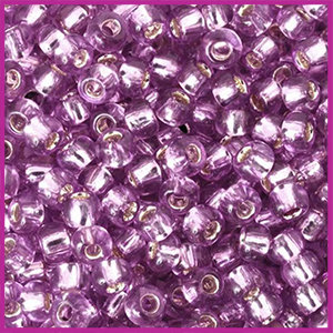 Toho rocailles 6/0 Silver lined light grape