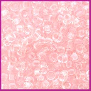 Miyuki rocailles 8/0 transparant light tea rose 155