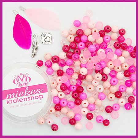 DIY pakketje mix Fancy roze