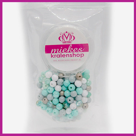 DIY pakketje mix Fancy mint wit