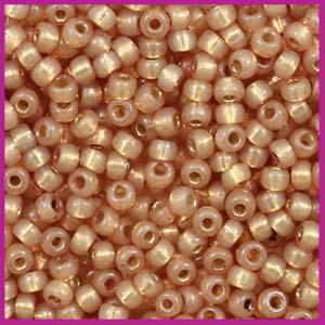 Miyuki rocailles 8/0 Duracoat silverlined dyed topaz gold 4243