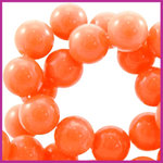 Perla beads rond ø6mm Orange