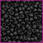 Miyuki rocailles 8/0 opaque matte black 401F
