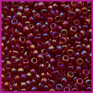 ToHo rocailles 8/0 Transparent Rainbow Dark Siam