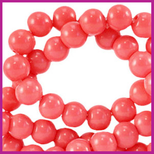 Glaskraal opaque Ø6mm sweet virtual pink