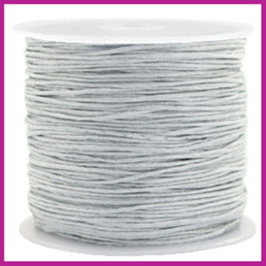 Macramé draad Ø0,8mm Light silver grey