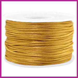 Satijnkoord Ø1,5 mm golden brown