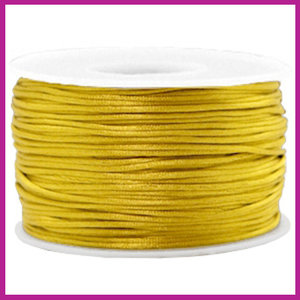 Satijnkoord Ø1,5 mm mustard green