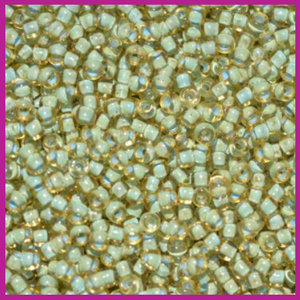 ToHo rocailles 11/0 Sea Foam Lined Topaz
