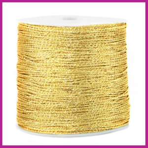Macramé draad Ø0,5mm metallic goud