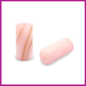Schelp kraal tube klein light pink