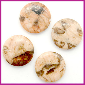 Puffed Field Path Red Stone Ø30mm