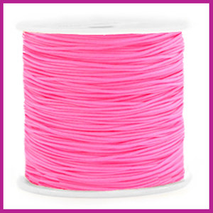 Macramé draad Ø0,8mm neon rose