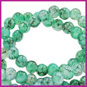 Glaskraal gemêleerd Ø6mm ash green