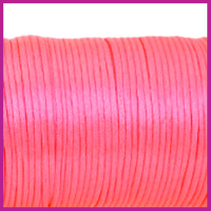 Satijnkoord Ø1,5 mm fluor pink