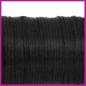 Satijnkoord Ø1,5 mm black