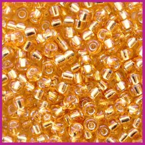 Miyuki rocailles 8/0 Silverlined dark gold 4