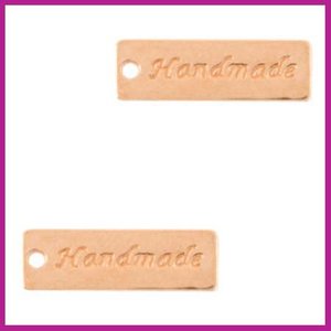 DQ metaal bedel "handmade" Rosegold