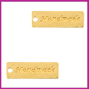 DQ metaal bedel "handmade" Goud