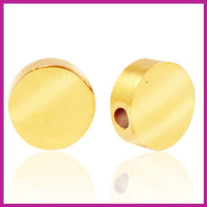 RVS stainless steel kraal rond goud