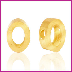 RVS stainless steel initial bead goud O