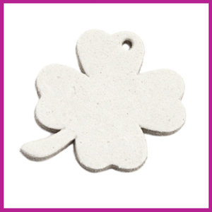 DQ leer hanger klaver off white