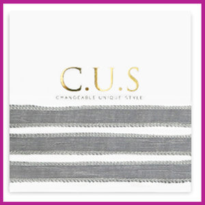 C.U.S sieraden lint shimmery grey