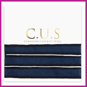 C.U.S sieraden lint shiny intense dark blue