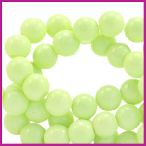 Glaskraal opaque Ø6mm luminary green