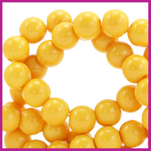 Glaskraal opaque Ø6mm spectra yellow