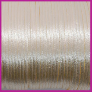 Satijnkoord Ø2 mm ivoor wit