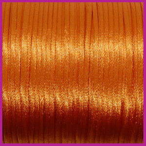 Satijnkoord Ø2 mm oranje