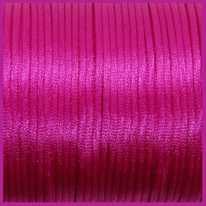 Satijnkoord Ø2 mm fuchsia 