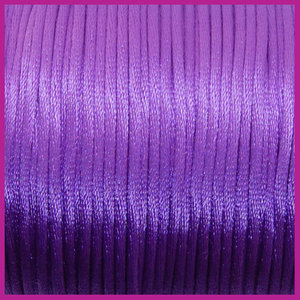 Satijnkoord Ø2 mm paars