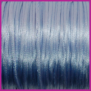 Satijnkoord Ø2 mm ijsblauw