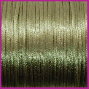 Satijnkoord Ø2 mm fransgroen