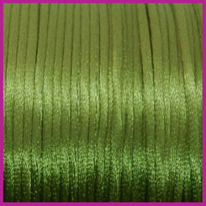 Satijnkoord Ø2 mm mosgroen