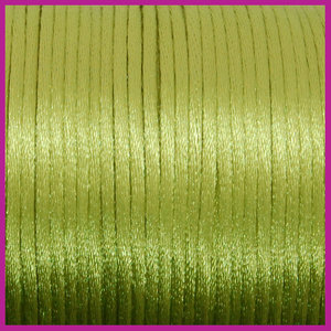 Satijnkoord Ø2 mm heldergroen