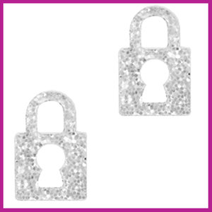Plexx bedel lock glitter silver