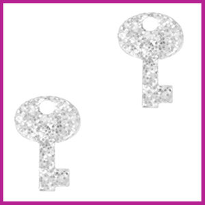 Plexx bedel key glitter silver