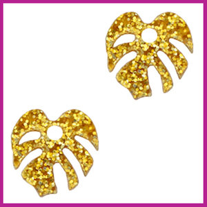Plexx bedel leaf glitter golden yellow