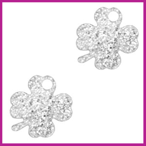 Plexx bedel clover glitter silver