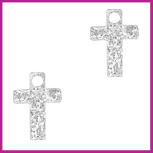 Plexx bedel cross glitter silver