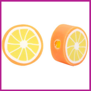 Polymeer kraal sinaasappel orange