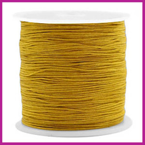 Macramé draad Ø0,5mm mustard brown