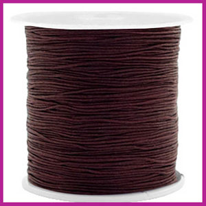 Macramé draad Ø0,5mm chocolate brown